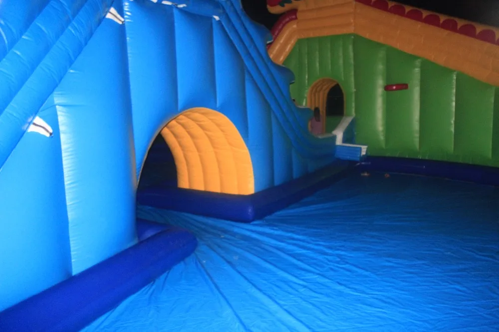 
Shark dragon commercial inflatable water slide with pool made of pvc tarpaulin from Guangzhou inflatable manufacturer 