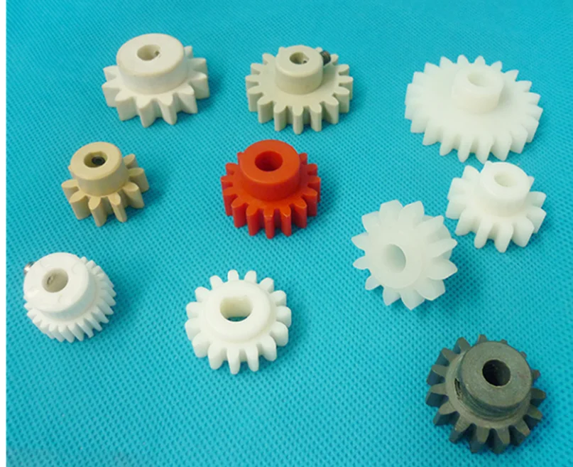 High precision plastic nylon gears bevel pinion gear plastic parts