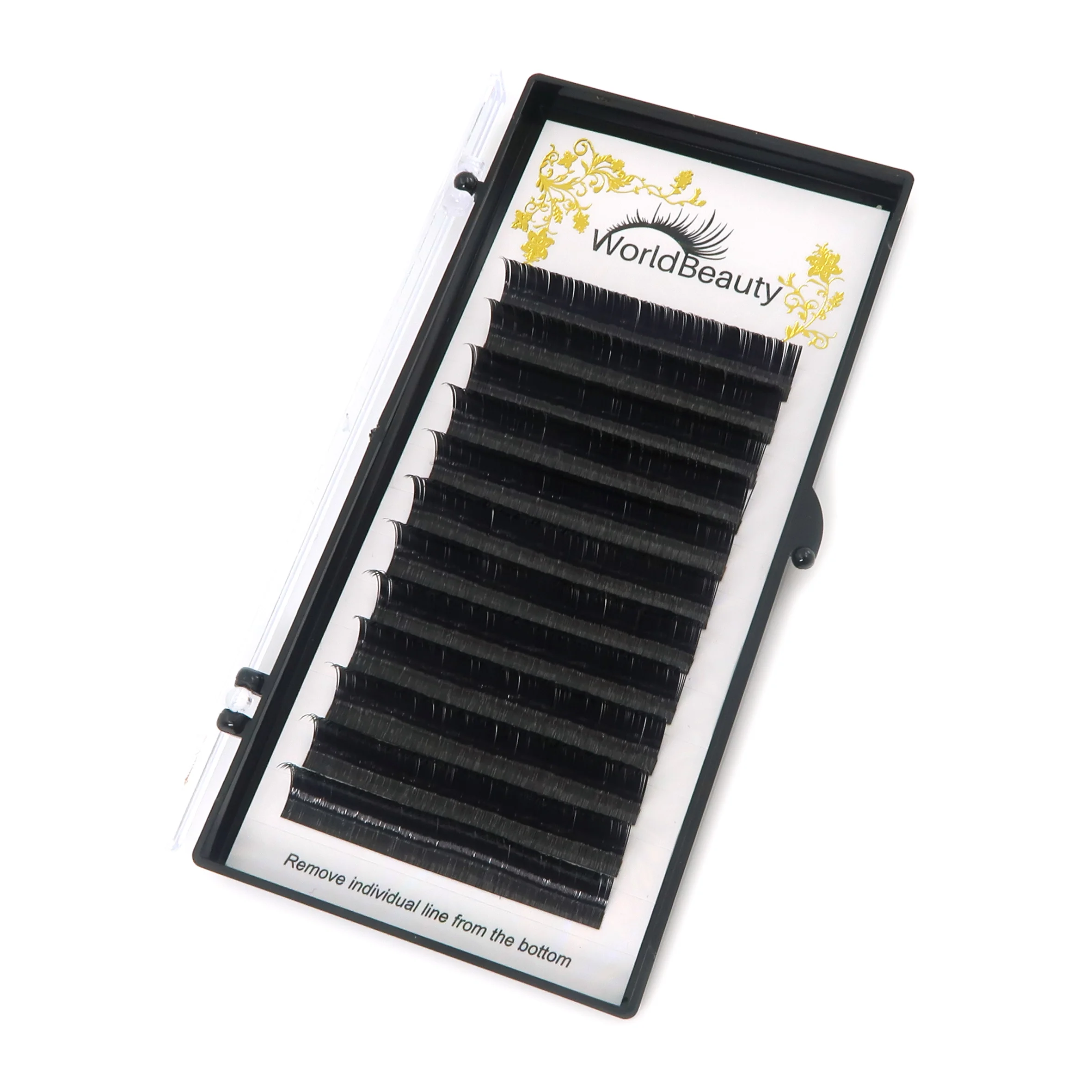 Worldbeauty100% Mink Eyelash Extension 3d Volume Eyelash Extensions 6d Lashes Korean PBT Fiber Synthetic Hair ODM OEM Hand Made