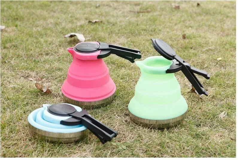 Food grade foldable Silicone kettle/water kettle with high quality