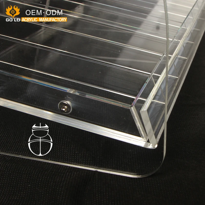 Free Design Custom Multi-tiers Clear Essential Oil Storage Rack Holder Acrylic Essential Oil Display Stand