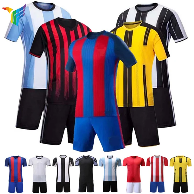 
Factory Soccer Uniform Wholesale Football Jersey Football Uniform Custom T Shirt Cheap Soccer Jersey Set Man Jersey Soccer 