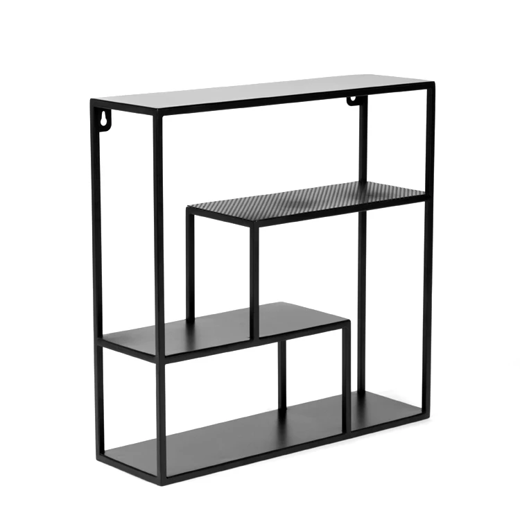 
Light duty metal home furniture wall rack and shelf for storage and display 
