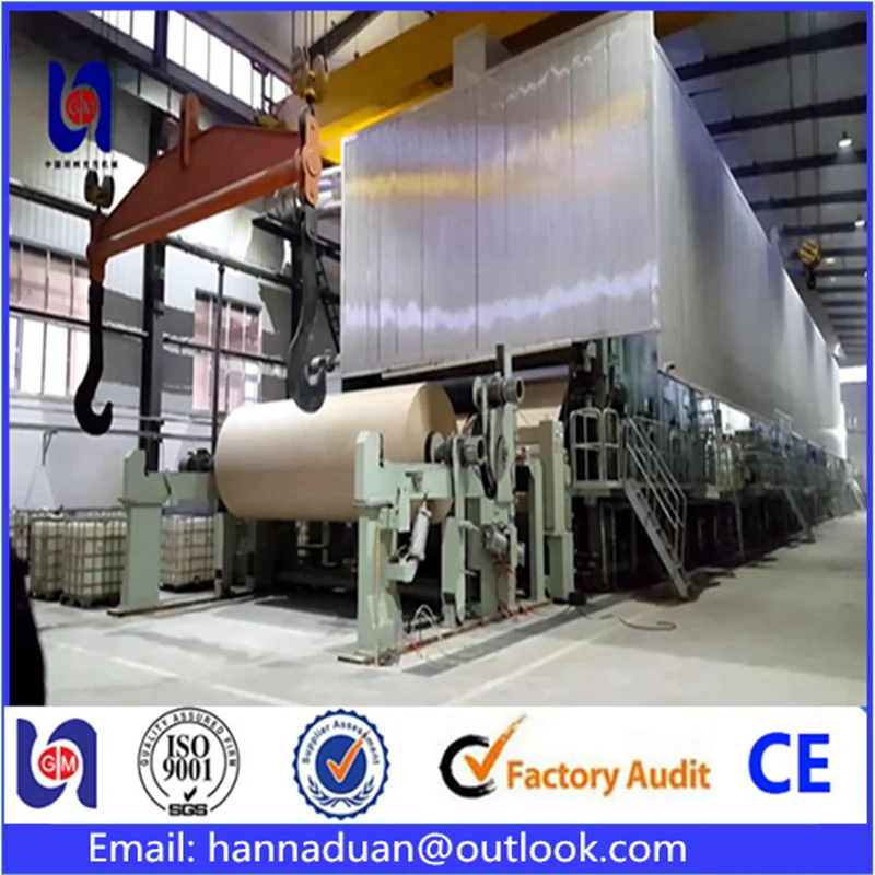 Бдм крафт гофрированная бумага делая машину сырье: макулатуры, Девственница целлюлозно, , Из бамбука, соломы