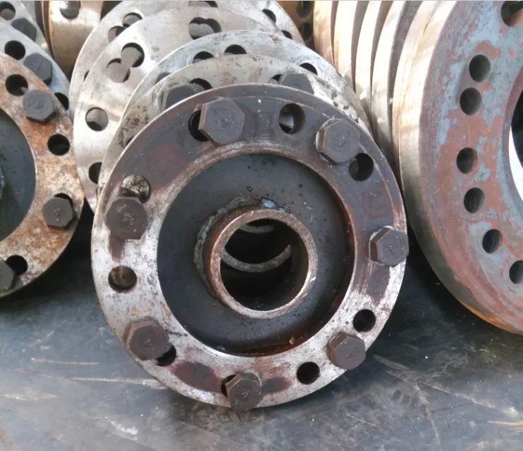 concrete pile carbon steel end plate flange