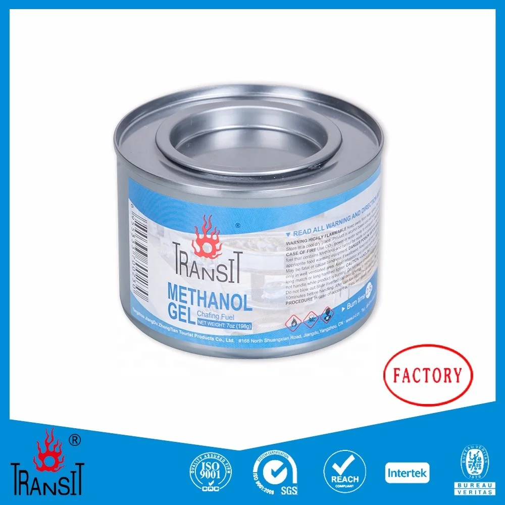 Methanol Gel fuel (burning time 2.5 hours) hotel restaurant food warming gel
