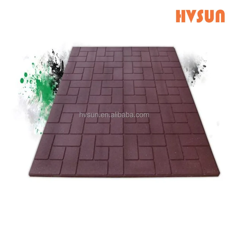Anti-slip & oil resistant rubber mat durable rubber flooring rolls for workshop, warehouse, outdoor garden park garage flooring