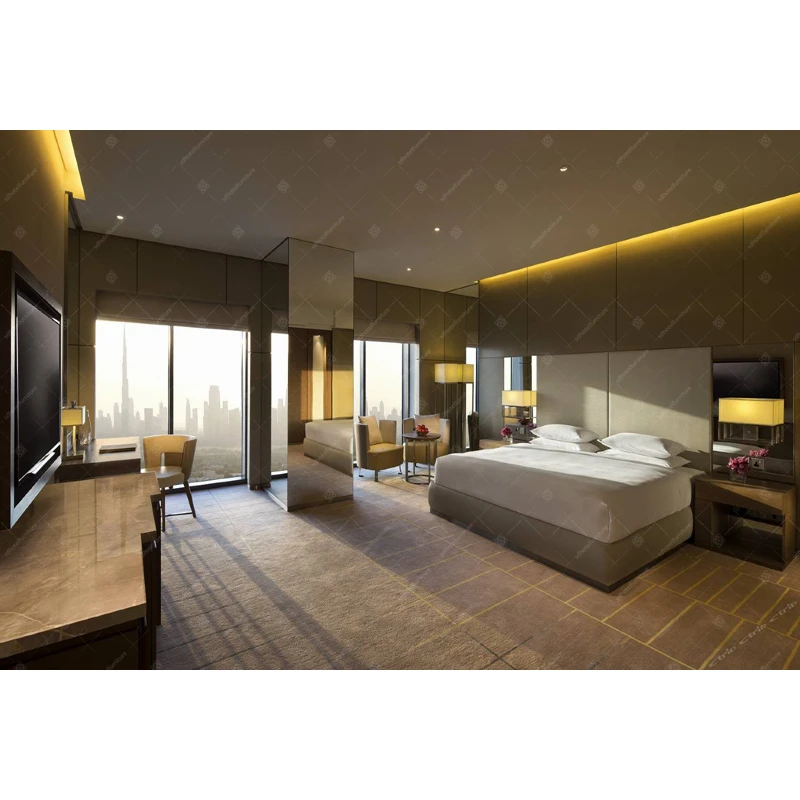 Custom Complete Set High Quality Resort Hotel Furniture Bedroom Double