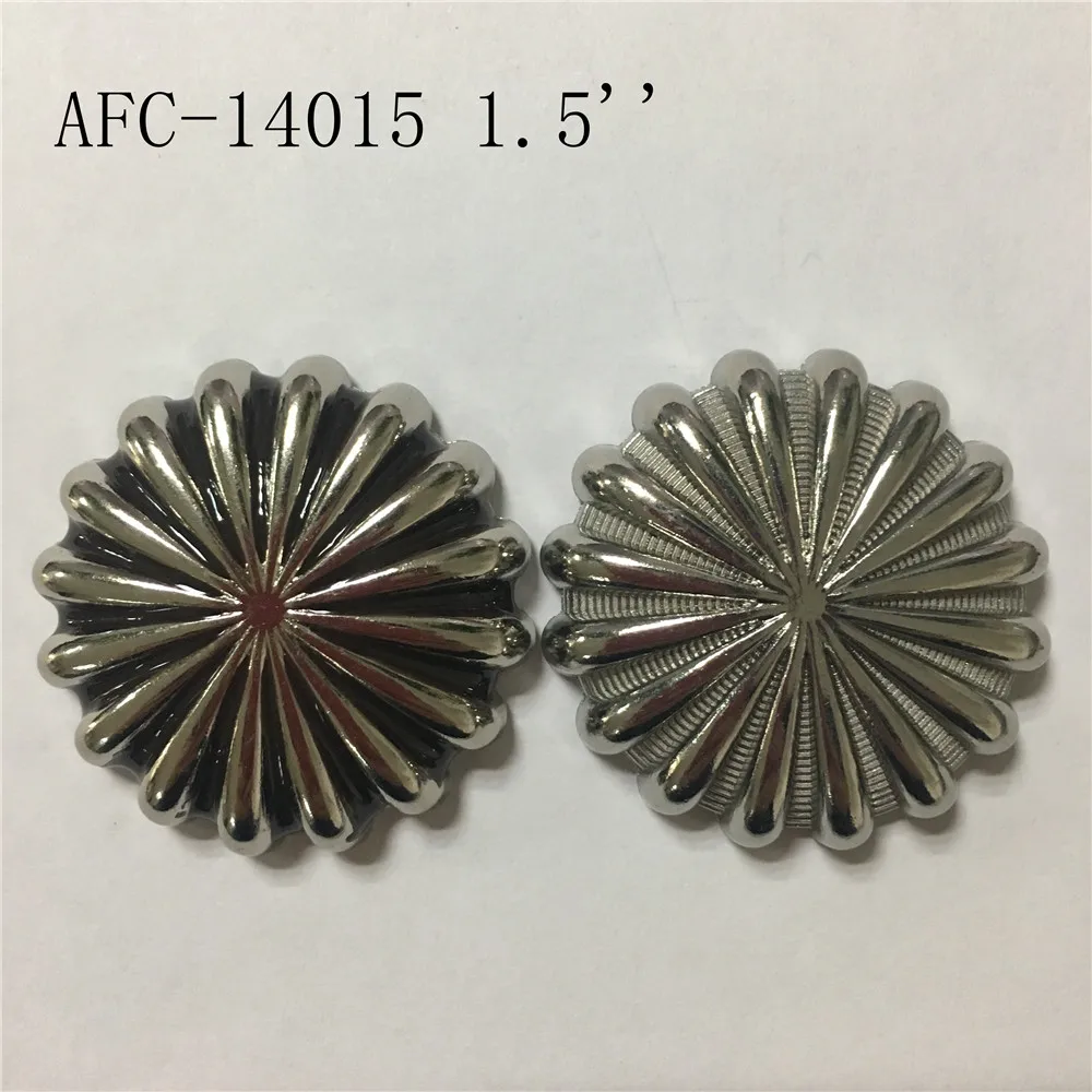 antique brass spur saddle conchos with screw back 1.5'