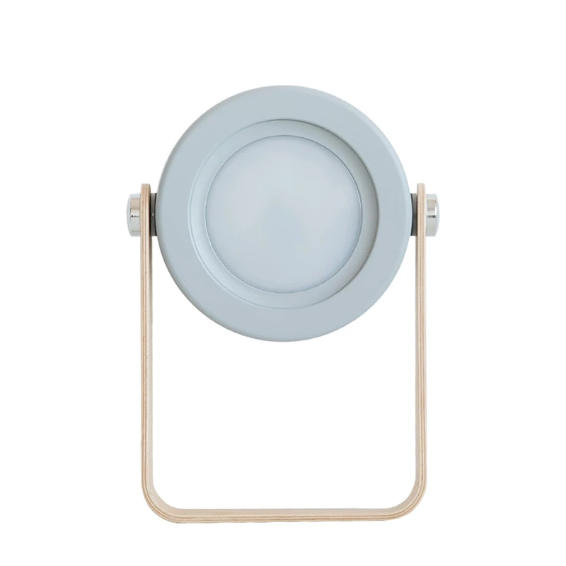 Creative wooden handle portable lantern lamp telescopic folding led table lamp charging night light reading lamp