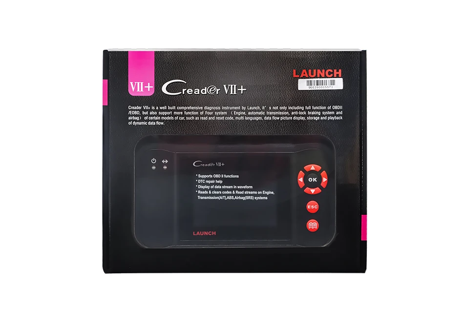  Launch Creader VII Plus Профессиональный + /CRP123 автомобильный считыватель кодов 7 сканер бесплатное обновление Интернета диагностический инструмент