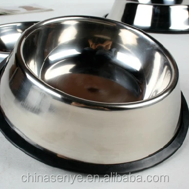 
Stainless steel dog food and water bowl large/small breed bowl non slip pet bowl large/small size 