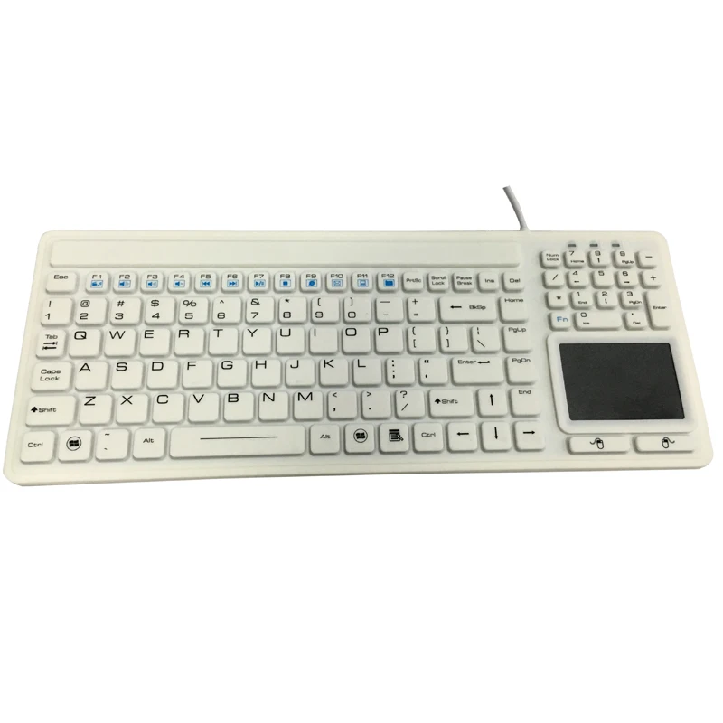 IP68 waterproof touchpad silicone industrial keyboard