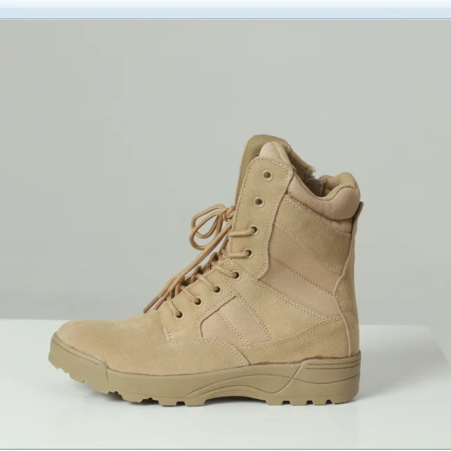 Army military boot manufacturer supply high ankle desert Combat army military boot