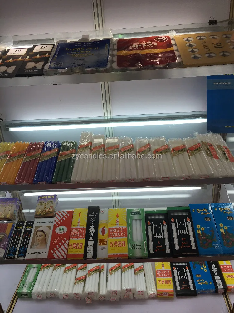 Libya market sell cheap wax 40g 38g 39g pillar white candles