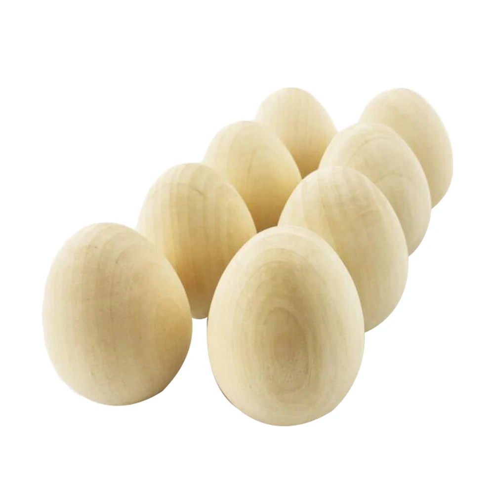 customized unfinished wooden eastern eggs for DIY