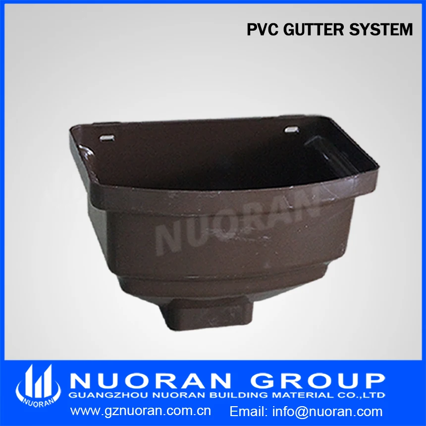 5.2/7 Inch PVC Commercial Roofs Gutters Drains Scupper Water Catchment rain gutter drainage systems
