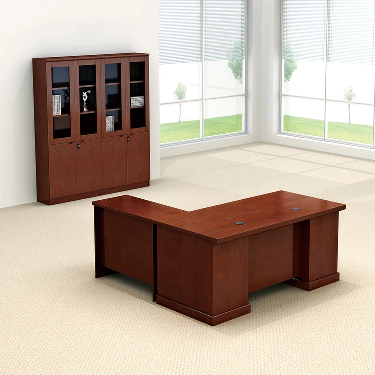 High tech executive standard dimensions modern manager office desk