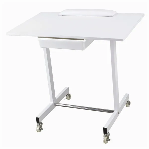 Модные переносные подвижные колеса для красоты женщин лак для ногтей домашний Маникюрный Стол для ногтей оптовая продажа с пылесборником