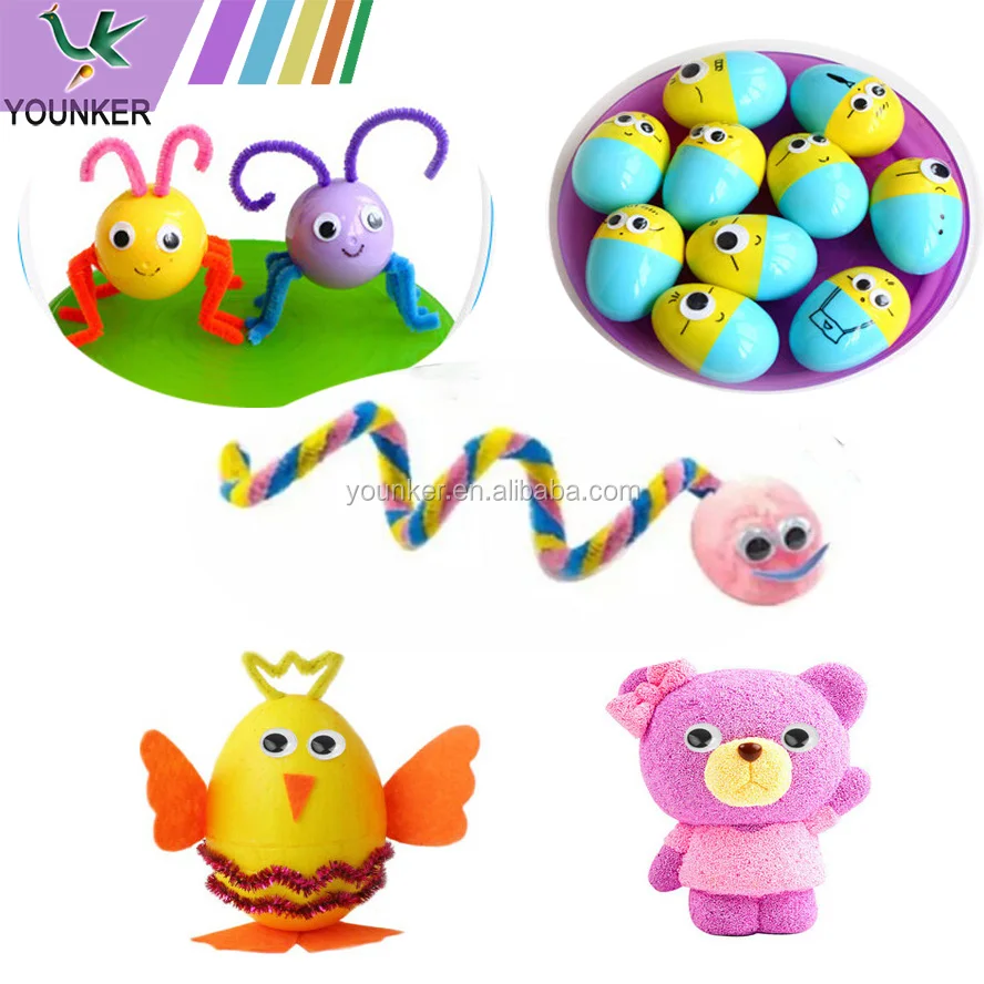 Wholesale black and white plastic wiggle eyes moving doll google eyes