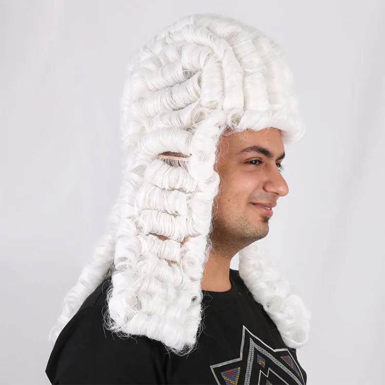 New designed party decoration Lawyer style hair wigs for man