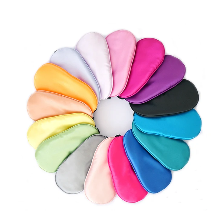 Wholesale Custom 2021 New Double-Side Silk Satin Soft Smooth Travel Sleep Eye Mask For Sleeping