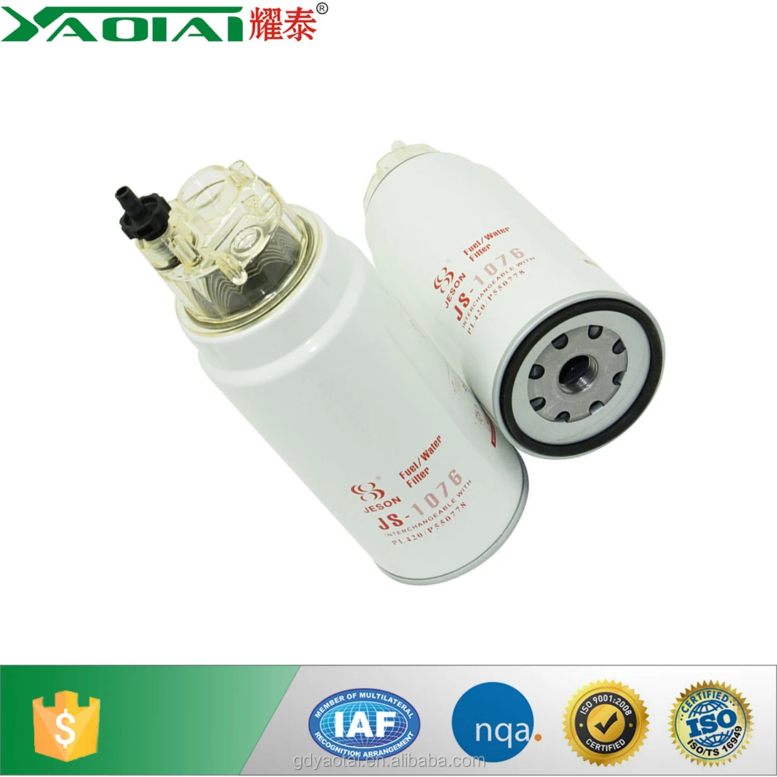 Fuel filter water separator 60033346 PL420 FS19769 P550778