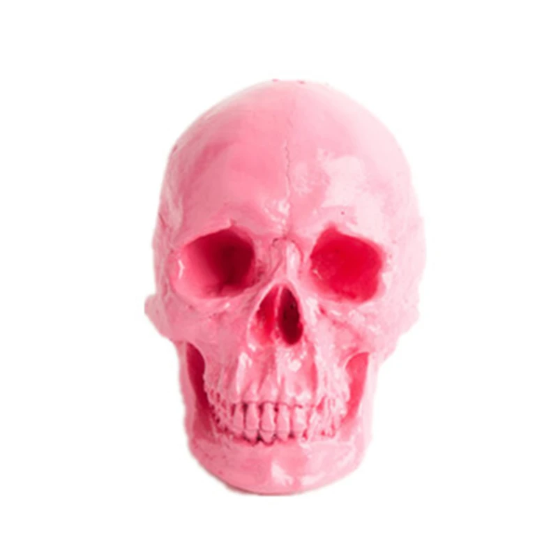 Blue carving decoration skull