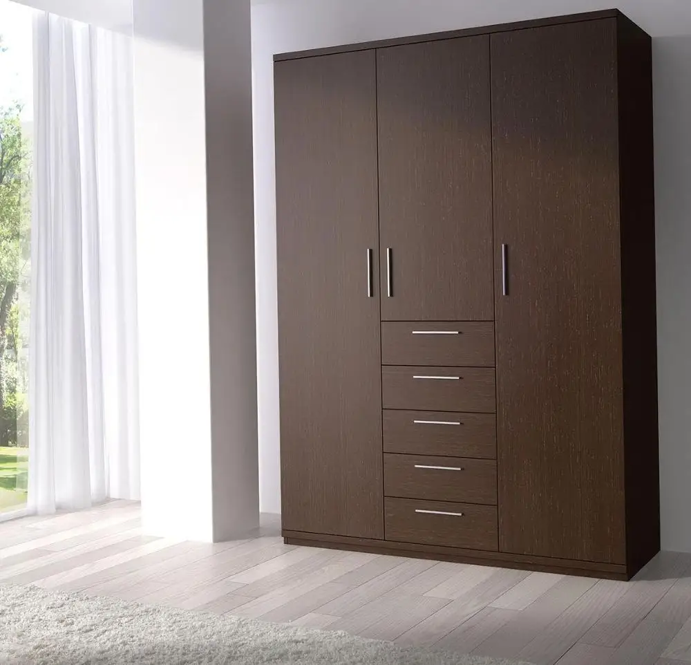 2018 bedroom armoire wardrobe design with price in plywood material