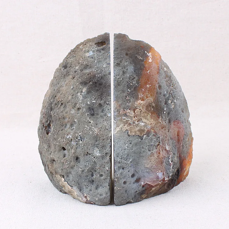 DIY Agate Bookend Gemstone Desk Book Organizer Factory Crafts