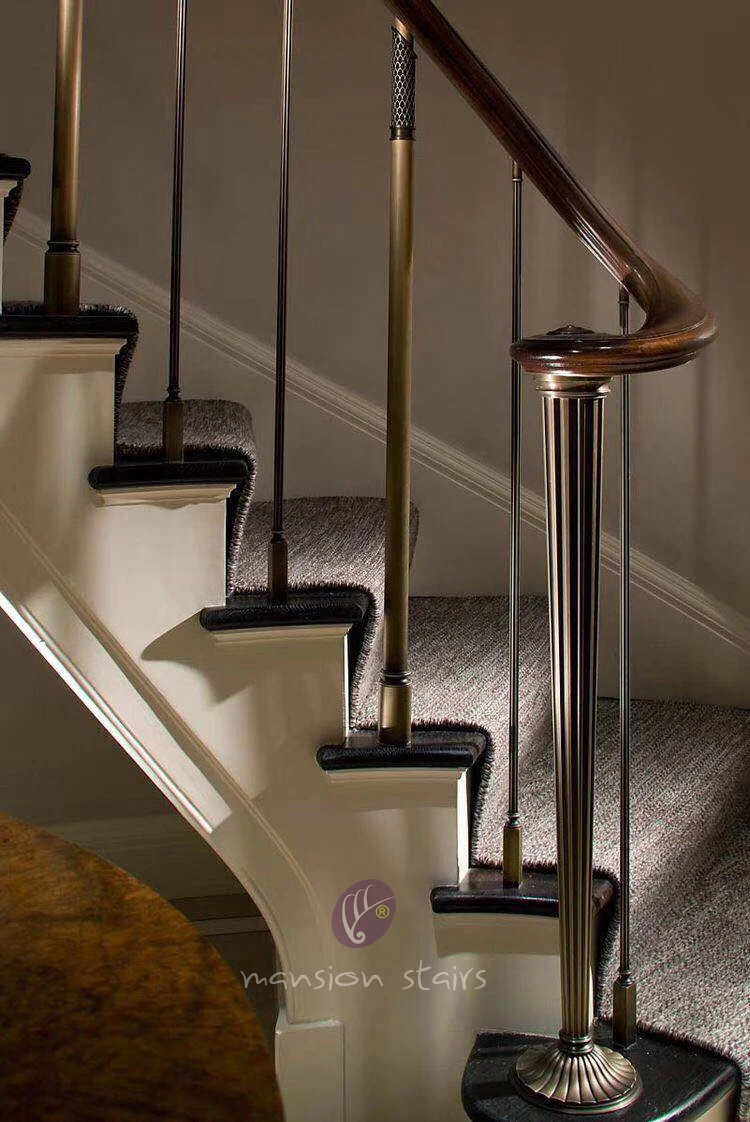 Antique Brass Balcony Stainless Steel Railing Design