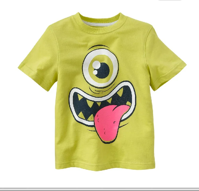 
Cotton Children Short Sleeve T-Shirts Kids Clothing Tees Baby Boy Cartoon Tops Kids O Neck T Shirt 
