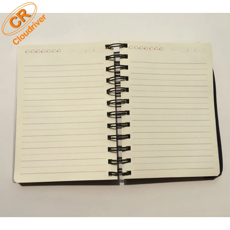Customized 3D PP lenticular Spiral Notebook 3D Notebook With Elastic Band
