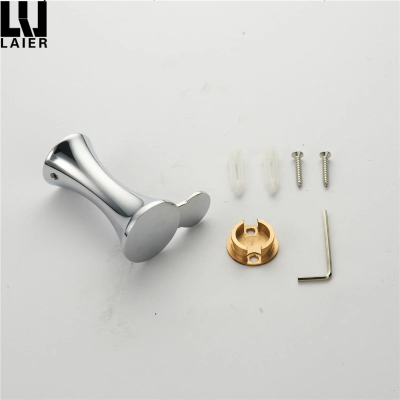 
Black gold wall-mounted bathroom accessories brass towel hook 