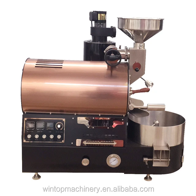 Wintop brand new 1kg 2kg coffee roaster high performance Commercial shop/home stainless steel drum Coffee Roaster