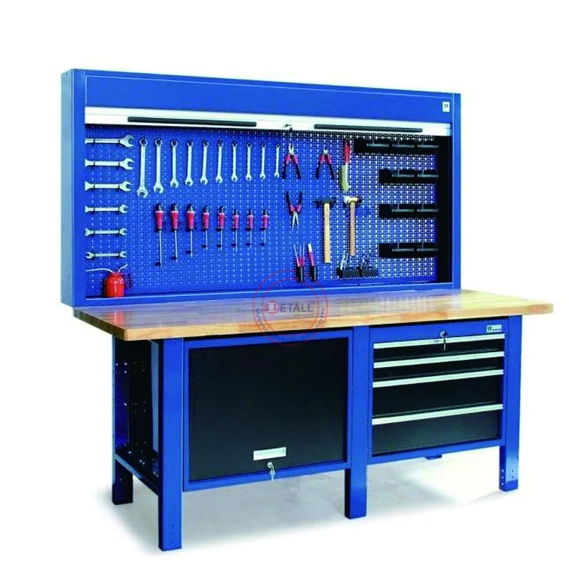 modern industrial garage metal workbench heavy duty steel drawer worktable
