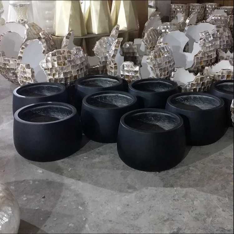 798 Hot Sale Cement Color Garden Planter Flower Pot For Decorations For Large Fiberglass Planter Pots