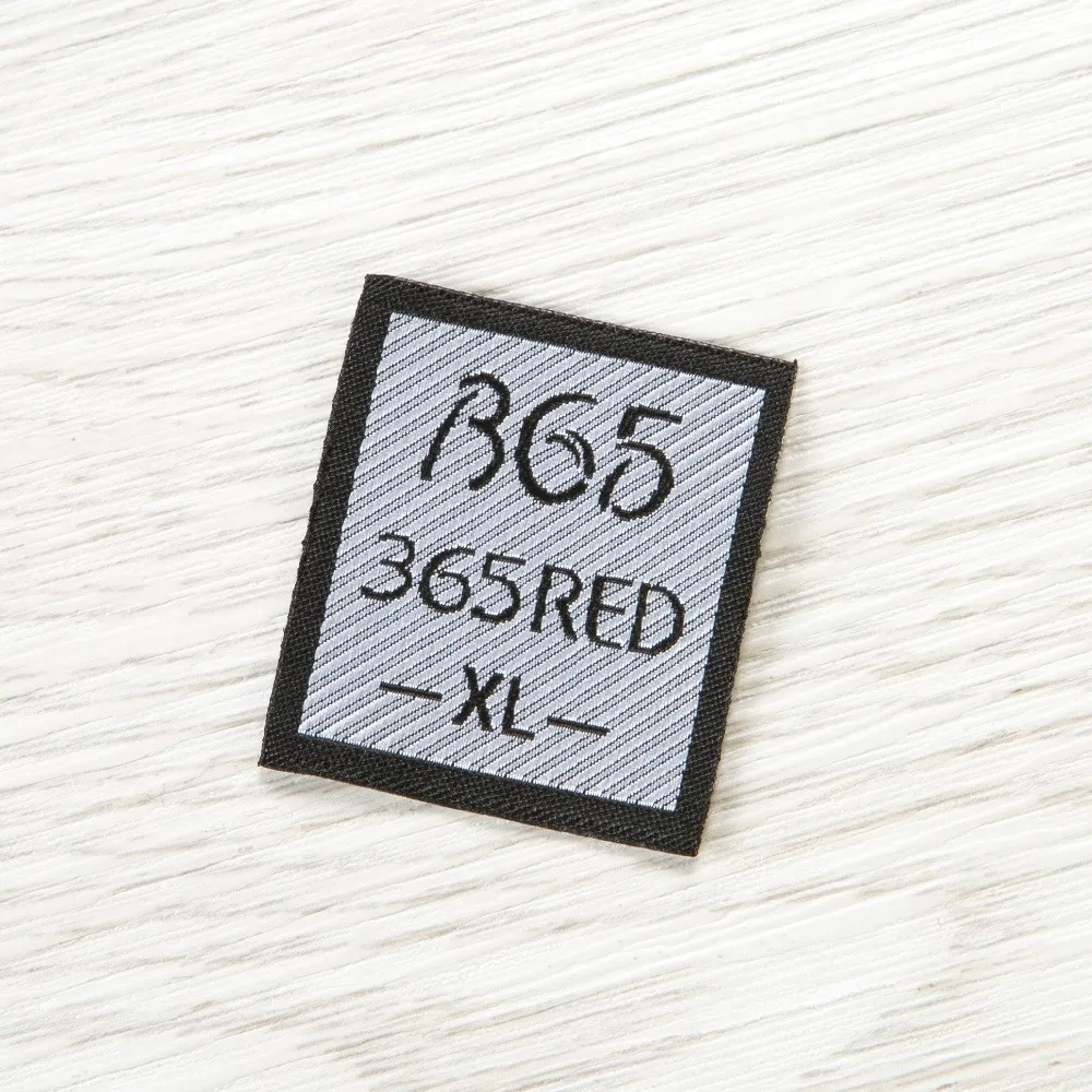 Customize Private High-Density Damask clothing label woven label tag for garment