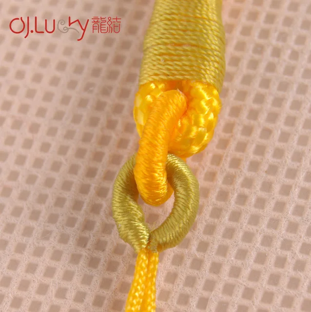 LONGJIE factory wholesales Chinese knot accessories hand rope with tassel DIY car hanging hand-woven rope accept customized