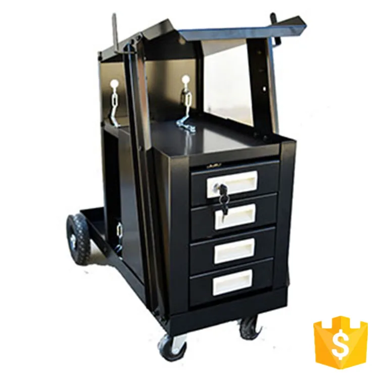 Заводской поставщик, тележка на 4 выдвижных ящика, Высококачественная сварочная тележка