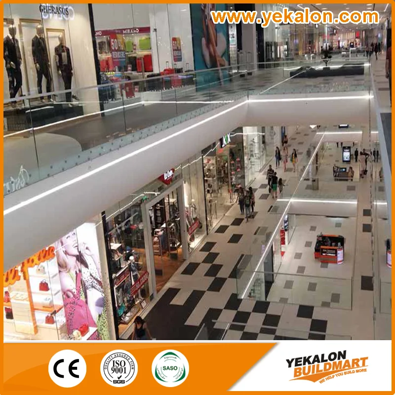 Ykl New Design Fascia Mount System Laminated Glass Railing for Balcony, Terrace and Staircase