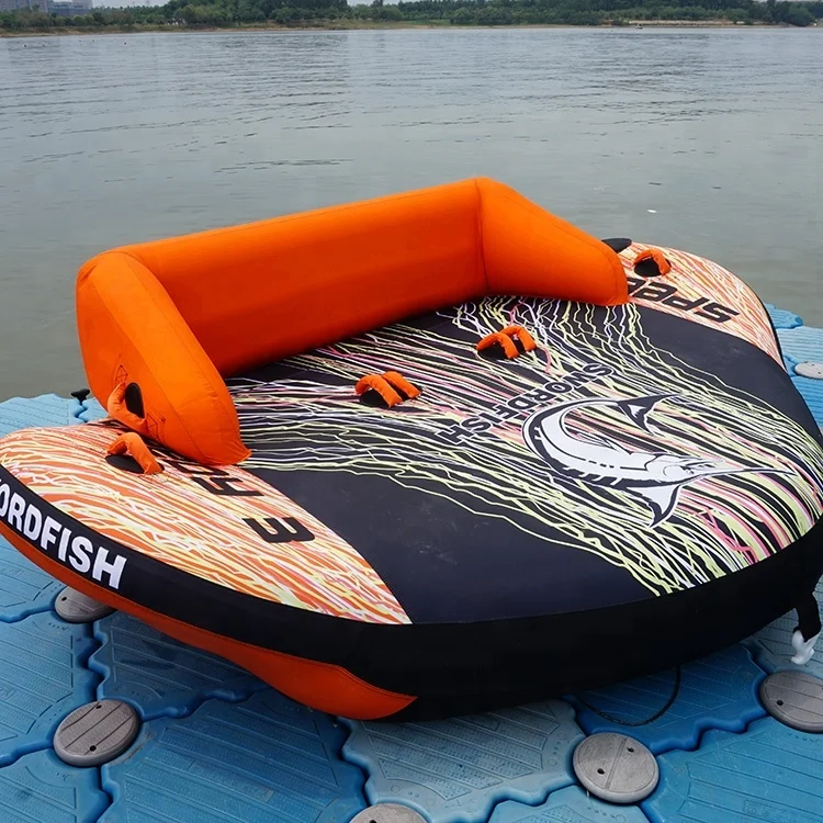 Swordfish 2018 New Water Sports 3 Person Speedy Fun Inflatable PVC Jet Ski Towable Tube