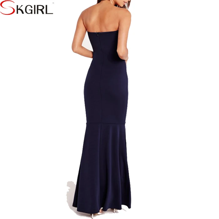 New arrival Fitted double slit side evening long dress lace for elegant women cheap OEM Ball Gown made in china