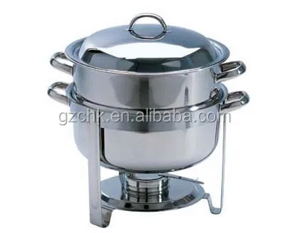 Stainless steel round soup warmer /Round soup marmite /soup pot warmer