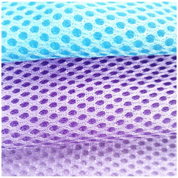 Special Sandwich Polyester Mesh Warp Knitted Laundry Bag Fabric Handbag Fabric