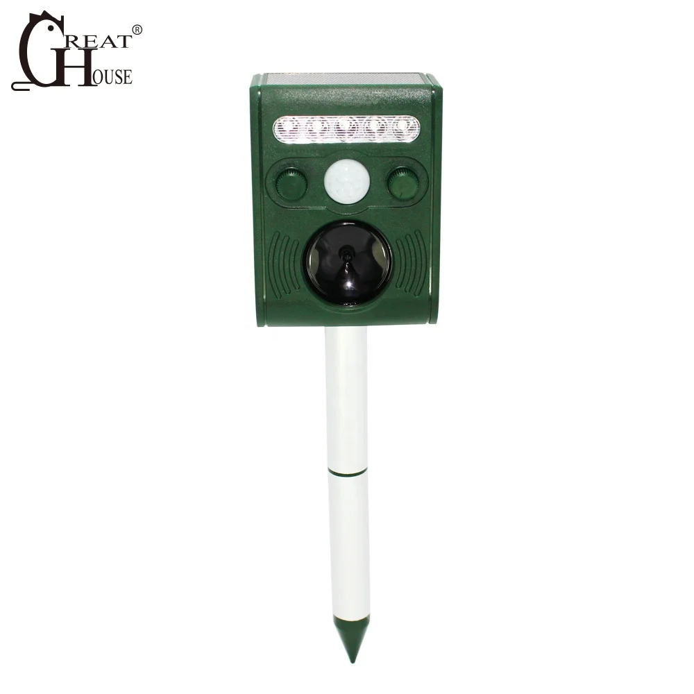 GH191B  Cat Deer Repellent Solar Powered  Ultrasonic Pest Repeller Animal Repeller Outdoor