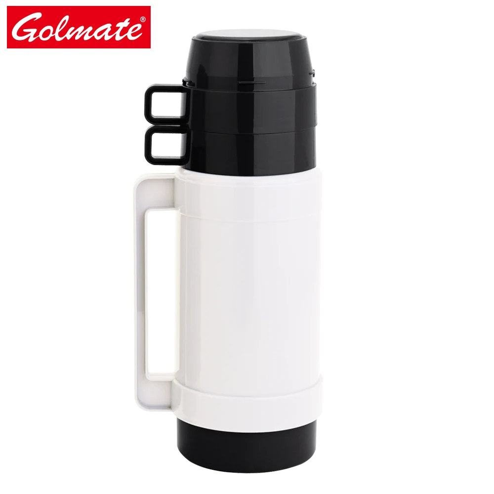 Glass liner Double cups isolation insulated thermal vacuum plastic thermos flask