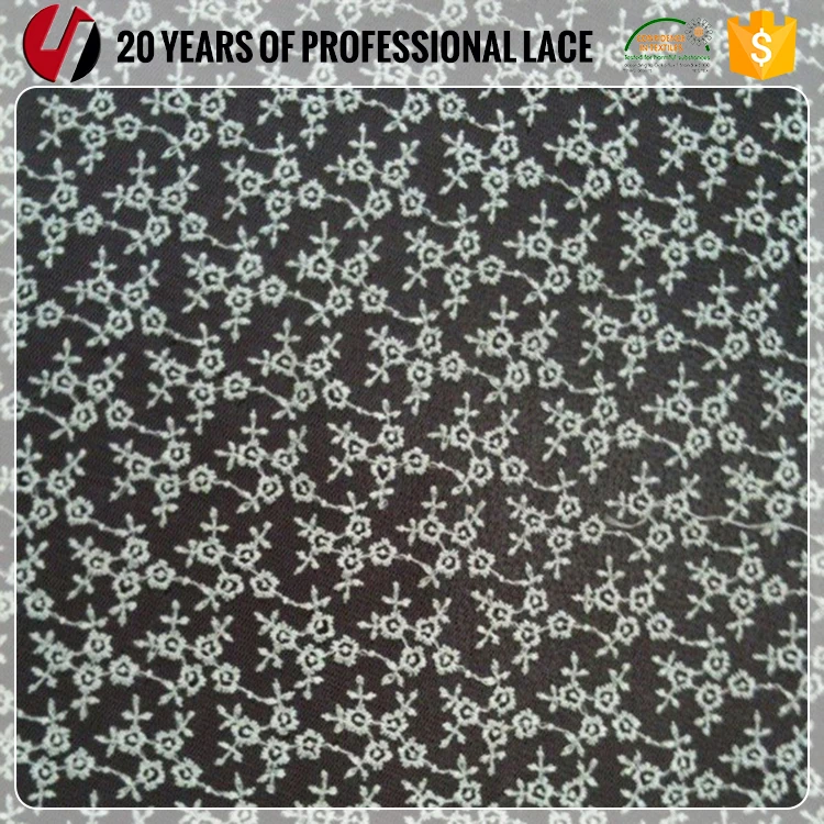 
White Cotton Fabric Lace Embroidery Flower Design,lace in bangkok 