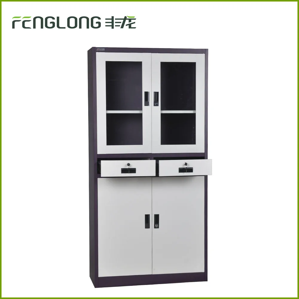 Современная офисная мебель поворотные стальные двери стекло дисплея шкаф/жертвенник