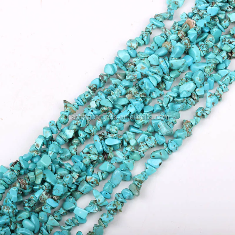 Light green turquoise small size loose beads for jewelry making